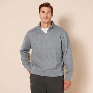 Sweat-shirt d'hiver pour homme en mélange de coton doux, polaire thermique, col rond, chaud, décontracté, à porter au quotidien - Product Image 1