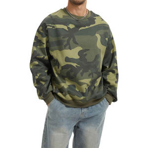 2025 Offre Spéciale ras du cou camouflage sweat pull décontracté à manches longues polaire sweat ample graphique imprimé Streetwear pour l'hiver - Product Image 2