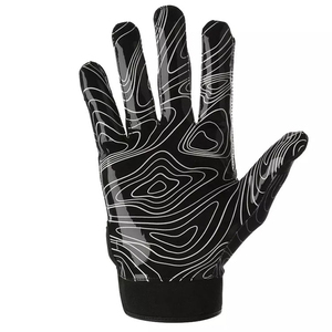 Gants de gardien de but de football personnalisés, avec impression en relief en caoutchouc, en cuir pleine fleur, antidérapants, respirants, avec sangle de poignet réglable - Product Image 2