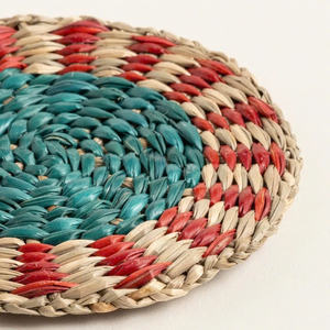 Juego de Posavasos de Pasto Marino Tejidos a Mano, Posavasos de Mimbre Natural, Ecológicos, Decoración Rústica Boho para Mesa de Comedor - Product Image 6