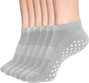 Custom Logo Men Women Ankle Crew Silicone Anti Slip Grip <b>Sock</b> Organic Cotton Pilates Yoga Sports Non-slip Soccer <b>Socks</b> - Product Image 4