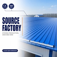 Panneau de toiture sandwich moderne en mousse EPS, métal ondulé, isolation thermique et phonique, drainage rapide, résistant à l'humidité, pour maison préfabriquée en usine