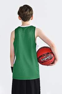Camisetas de baloncesto de malla reversible para niños jóvenes-Uniformes de equipo personalizados por fabricante y exportador para deportes y entrenamiento - Product Image 4