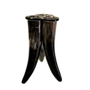 Unique Buffalo Horn <b>Candle</b> Holder with Metal Stand Custom logo Natural Craft <b>Candle</b> Light <b>Dinner</b> Tableware Decor - Product Image 6