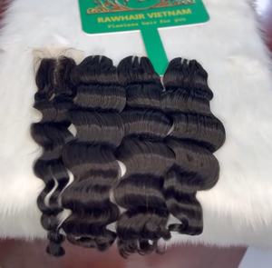 Extensiones de cabello Remy de Vietnam de la mejor calidad 17 de mayo Nuevo pedido Bone Straight Super Double Drawn de alta definición al por mayor - Product Image 3