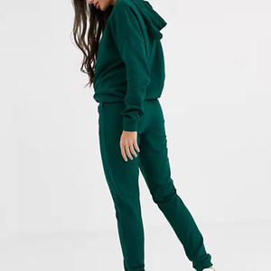 Sudadera con capucha y pantalones de chándal con logotipo personalizado para mujer, conjunto de chándal de dos piezas XL, chándal de lana para invierno con pantalones de chándal, conjunto de Sudadera con capucha - Product Image 4