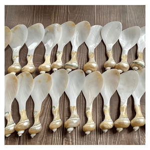 Cuillère en nacre, cuillère artisanale en coquille pour le café, le thé, le brassage et la présentation sur la table des restaurants, Vietnam - Product Image 3