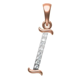 Qualité supérieure Initial 14K Lettre Pendentif I-Alphabet Pendentif Collier pour Femmes Élégant 14K Or Lettre Charme Cadeau Parfait - Product Image 3
