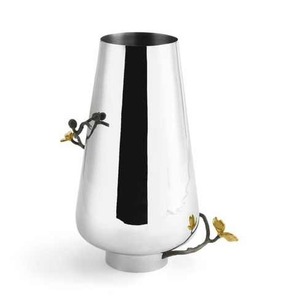 Martelé Design Argent Couleur Sol Vase Fer Métal Maison Pots De Fleurs Décoratifs et Jardinière En Aluminium Feuille Vase À Fleurs - Product Image 2