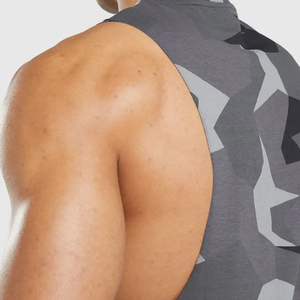 Camisetas de Tirantes Casuales para Hombre de Alta Calidad, 100% Algodón, Tallas Grandes, Cómodas, Transpirables, Tejido de Punto, Color Sólido, Logotipo Personalizado - Product Image 3