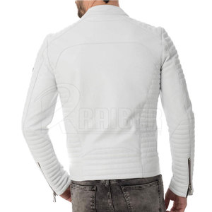 Venta caliente Hombres Ropa Chaqueta de cuero Nueva moda Hombres Chaqueta de cuero a prueba de viento - Product Image 3
