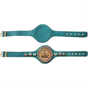 Cinturón de artes marciales de boxeo de lucha libre de cuero de campeonato personalizado profesional W B C cinturón de campeonato de boxeo tamaño adulto - Product Image 1