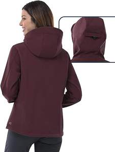 Chaquetas Softshell consolidadas impermeables y ligeras de Color negro liso, forro de seda, informal, para Primavera, senderismo al aire libre, reflectante - Product Image 5