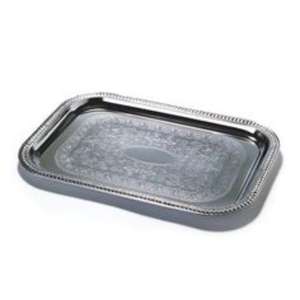 Plateau de service en acier inoxydable avec poignées ergonomiques conçues pour un transport facile et une présentation élégante des aliments - Product Image 1