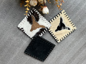 Vrais cheveux faits à la main sur cacher fourrure cuir thé caboteur café thé tasse tapis vaisselle maison accessoires boisson et Barware fourrure sous-verres - Product Image 3