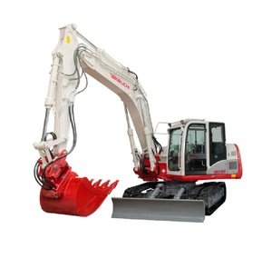 Powerful Takeuchi TB2150R Excavator featuring fixed <b>boom</b> design 114 hp diesel motor and heavy duty rubber track system - Product Image 6