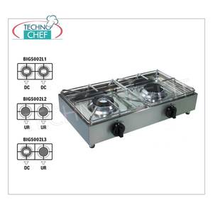 Technochef - Estufa de Gas Profesional de Mesa con 2 Quemadores - Product Image 1