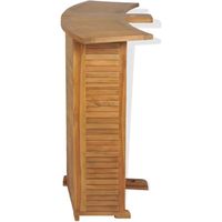 Offre Spéciale Table de bar extérieure Table pliante en bois de teck Stockage de vin Hôtel Restaurant Bar Café Meubles en gros