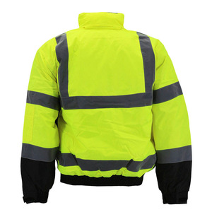 Vêtements de travail de haute qualité pour hommes à capuche haute visibilité réfléchissant sécurité travail Construction vestes pour hommes - Product Image 2