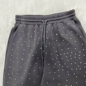 ชุดวอร์มแฟชั่นมีฮู้ดของผู้ชายประดับพลอยเทียมมีฮู้ดเสื้อผ้าลำลองน้ำหนักเบาระบายอากาศสวมใส่สบายใช้ในฤดูหนาว - Product Image 4