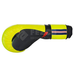 Gants de boxe en cuir de luxe pour l'entraînement professionnel Gym Workout évacuation de l'humidité finition lisse dragonne réglable - Product Image 5