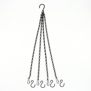 Iron Heavy Duty 58.5cm Flower Pot <strong>Basket</strong> Replacement <strong>Chain</strong> 4 Point Garden Plant Hanger <strong>Hanging</strong> <strong>Basket</strong> <strong>Chain</strong> - Product Image 4
