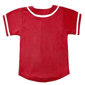 Camiseta de béisbol con botones personalizada para niños, camisetas deportivas de punto con estampado de Hip Hop, camiseta para hombres - Product Image 2