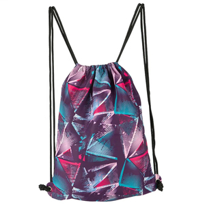 DANZY SPORTS <b>Drawstring</b> <b>Backpack</b> Tropical Print Polyester Casual Sports Bag Lightweight Softback Design Zipper Pocket <b>Backpack</b> - Product Image 5