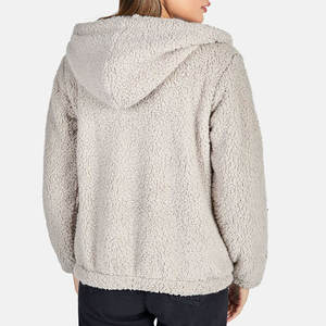 Sudadera con capucha de lana Polar de gran tamaño suave y cómoda para mujer, ropa de calle con hombros caídos y cuello con capucha de estilo de invierno Sherpa cálido - Product Image 2
