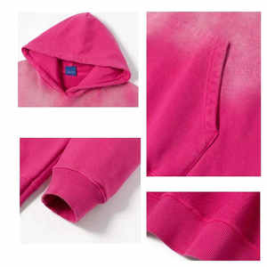 Sweats à capuche pour hommes en tissu mélangé de coton respirant, effet délavé à l'acide, idéal pour la superposition et le port saisonnier - Product Image 4