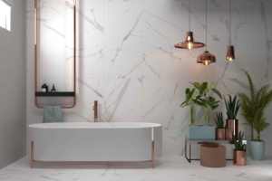 Modern Calacatta Marble <b>Tile</b> 600x600mm for Kitchen Bathroom Balcony Hotel & Villas Floor - Product Image 3