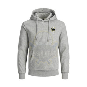 เสื้อฮู้ดแบบสวมหัวสำหรับผู้ชายผ้าคอตตอน100% น้ำหนักเบาสวมใส่สบายใส่กับฤดูหนาวปรับแต่งโลโก้ได้ตามต้องการ2025 - Product Image 1