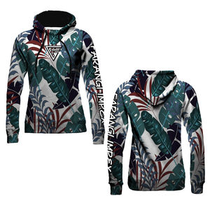 Sudadera con capucha 100% poliéster mujer Sublimada Zip-up Hoodie Custom Digital Print Unisex Zip Hoody 2025 - Product Image 3