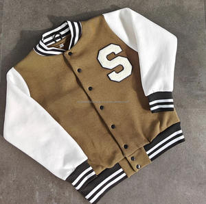 Veste universitaire de haute qualité pour l'hiver, veste de baseball universitaire avec logo personnalisé et broderie, veste de bombardier OEM pour hommes - Product Image 5