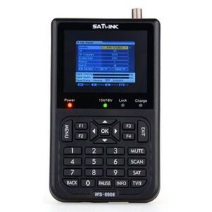 Satlink WS-6906 Détecteur de satellite vidéo avec écran LCD noir, fonctionnant sur piles, pour téléviseur - Product Image 1