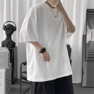 100% algodón camiseta hombres mujeres algodón verano moda hombres camiseta Casual sólido manga corta clásica camiseta hombres 100% algodón - Product Image 5