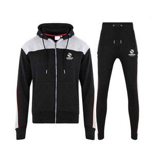 Ropa deportiva para hombre al aire libre, chándal para hombre, Fitness, gimnasio, correr, chándal, sudaderas con cremallera, pantalones, chándal, conjuntos de chándal de 2 piezas - Product Image 1