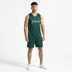 Maillot de basket-ball en bronze mousse premium pour les équipes de compétition, les clubs d'entraînement, vêtements de sport respirants en maille - Product Image 1