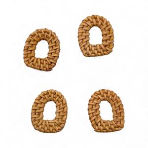 จี้หวายธรรมชาติสไตล์วินเทจ งานแฮนด์เมด สำหรับทำต่างหูและสร้อยคอ - Product Image 1