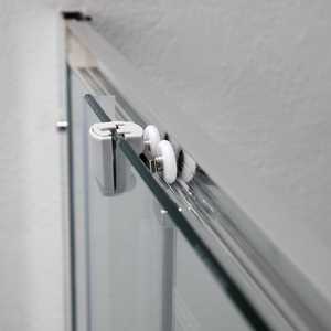 Paroi de douche en verre transparent Genoa 100x100cm 6mm, articles de bain et toilettes - Product Image 3