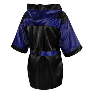 Martial Arts Boxing Rob for MMA Entry Good Quality Boxing <b>Robe</b> Martial Art Boxing Gown Hooded Satin <b>Robe</b> - Product Image 4