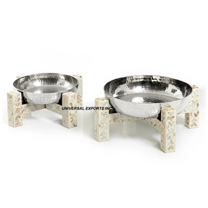 Juego de Tres Tazones para Chocolate Martillados, Acabado Martillado, Diseño Clásico y Elegante, Nuevo Tazón para Chocolate - Product Image 5