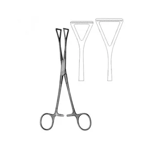 DUVAL-COLLIN 195MM intestinal grasping forceps stainless steel medical use intestinal grasping forceps