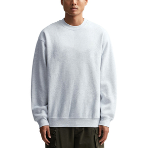 480GSM poids lourd coton hommes sweats impression broderie personnalisé sweat à col rond pull T-shirt - Product Image 3