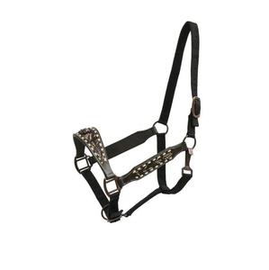 Licol de cheval en cuir durable cuir souple rembourré nez bande cou anglais selle Style spectacle/utilisation polyvalente matériel alliage - Product Image 1