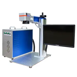 2024 27% Discount Desktop fiber laser marking machine for metal steel aluminum engraving with 20w 30w 50w laser marker