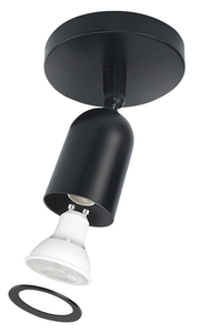 Solis GU10 black polycarbonate <b>spotlight</b> (Spectrum SLIP005041) - Product Image 3
