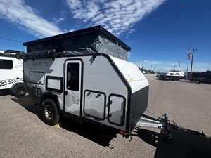 Mini-caravane de voyage On The Road, 2 personnes, légère, en aluminium, design moderne, couleur noire, impression sur écran. - Product Image 2
