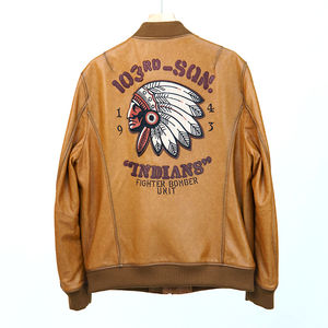 Chaqueta universitaria bordada de cuero de moda vintage para hombre OEM con nueva llegada de la mejor calidad para hombres y mujeres hecha en Pakistán - Product Image 2