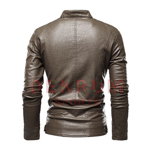 Veste en cuir de vache pour homme, logo personnalisé, haute qualité, hiver, vêtements de mode avec tissu léger, état neuf - Product Image 2
